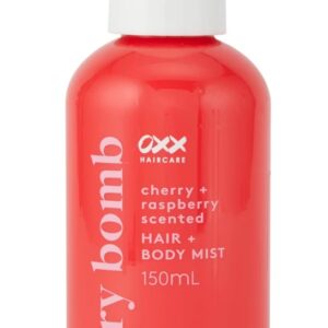 OXX Haircare – Cherry Bomb Hair & Body Mist 150ml (Cerise + Framboise)