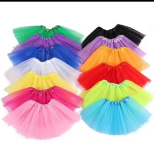 Jupe Tutu Colorée – Taille Unique, Plusieurs Couleurs
