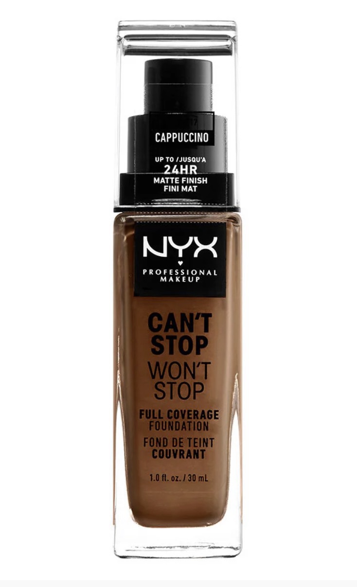 NYX Can't Stop Won't Stop Full Coverage Foundation Cappucino 30ml