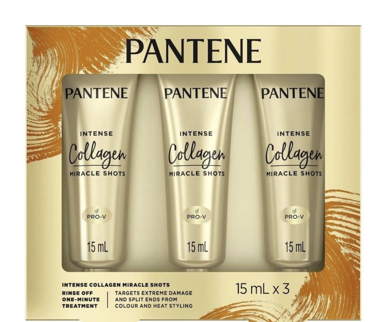 Pantene Intense Collagen Miracle Shots 15ml 3pk