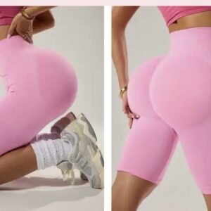 Short de sport femme taille haute – Seamless, gainant et lift des fessiers size L